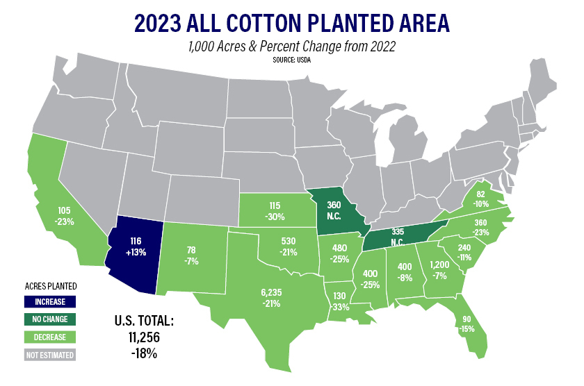2023 All Cotton Planted Area